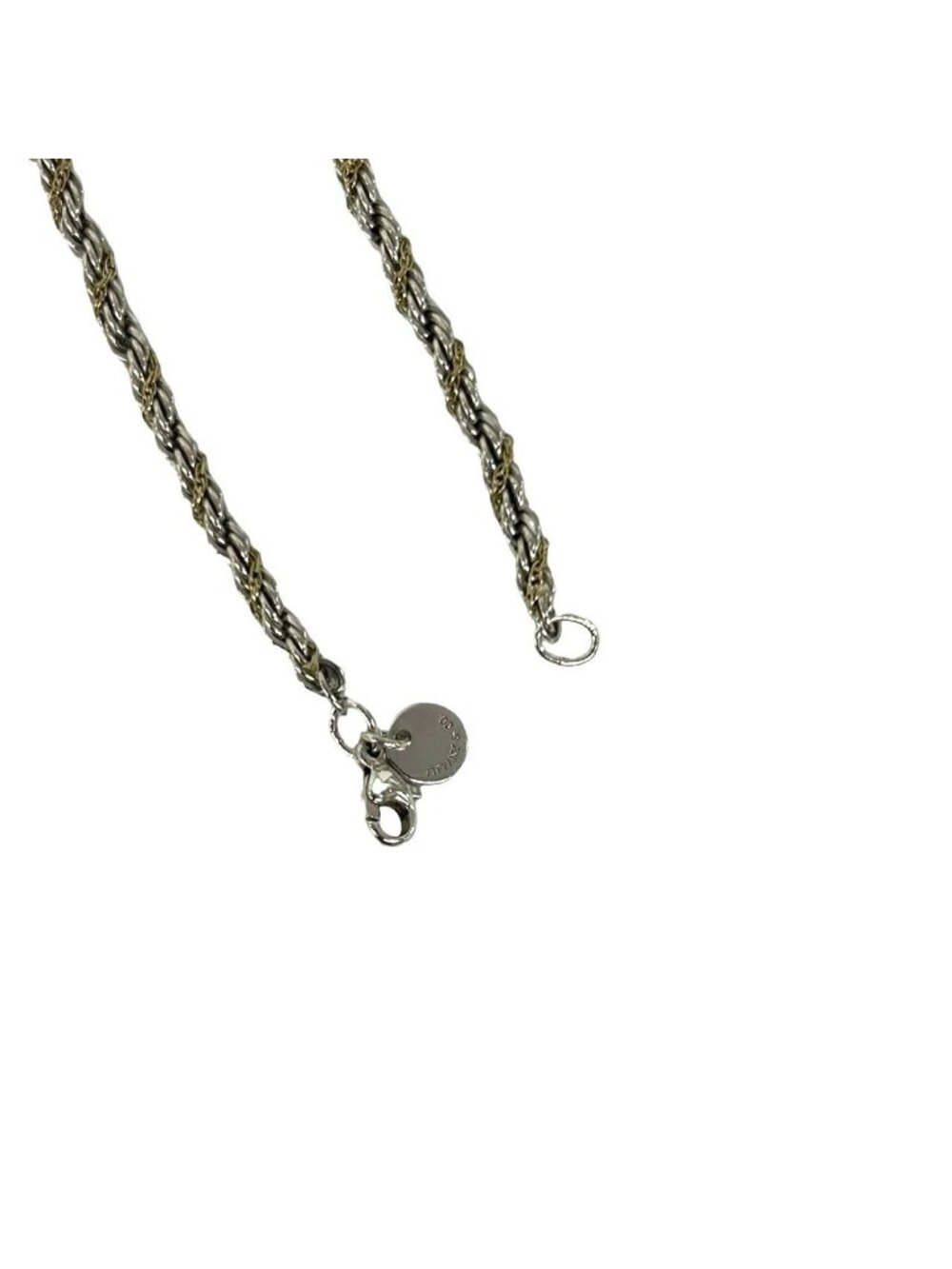 Tiffany & Co Twisted Rope Chain Bracelet 925 Sterling Silver Gold Accessory - Picture 5 of 7